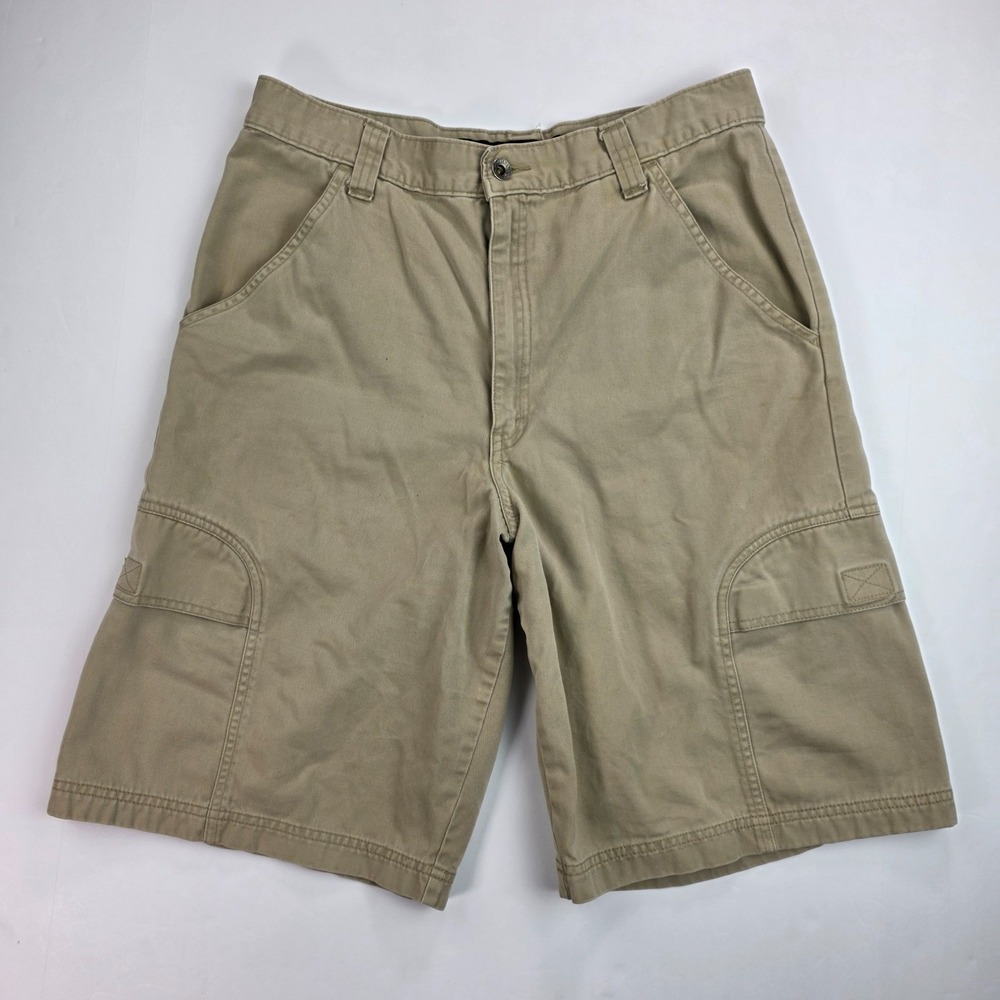 Vintage 1990s Women's Levi's Silver‎ Tab Khakis Cargo Shorts Size 18
